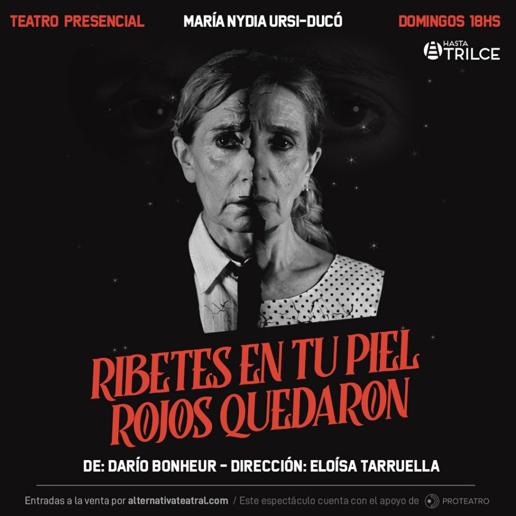 Flyer Ribetes en tu piel rojos quedaron - Eloísa Tarruella - valeria franchi