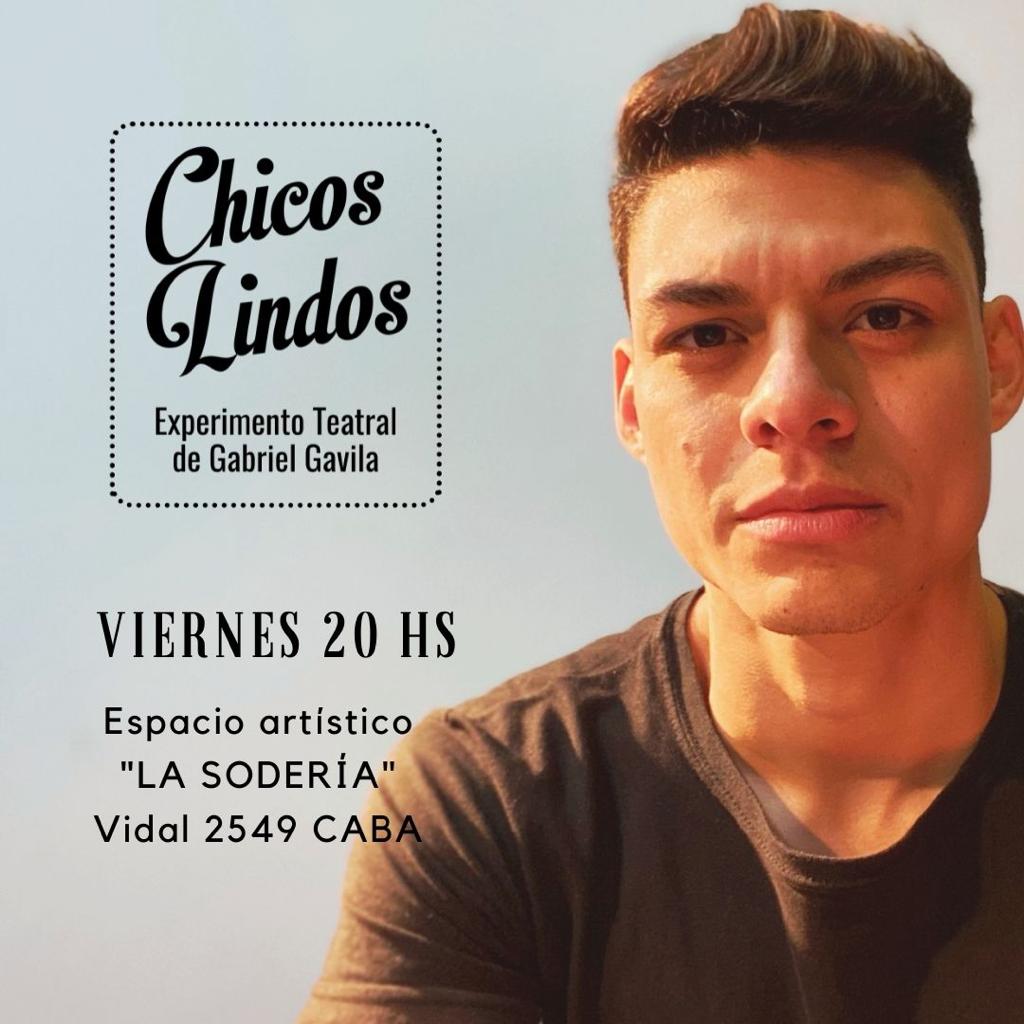 flyer chicos lindos - gabriel gavila - chicos lindos